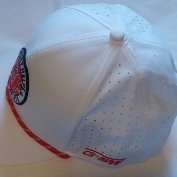 Hockey Cap Hat "Hockey Helps The Homeless" White, Stylish, New, Adjustable - Picture 2 of 5